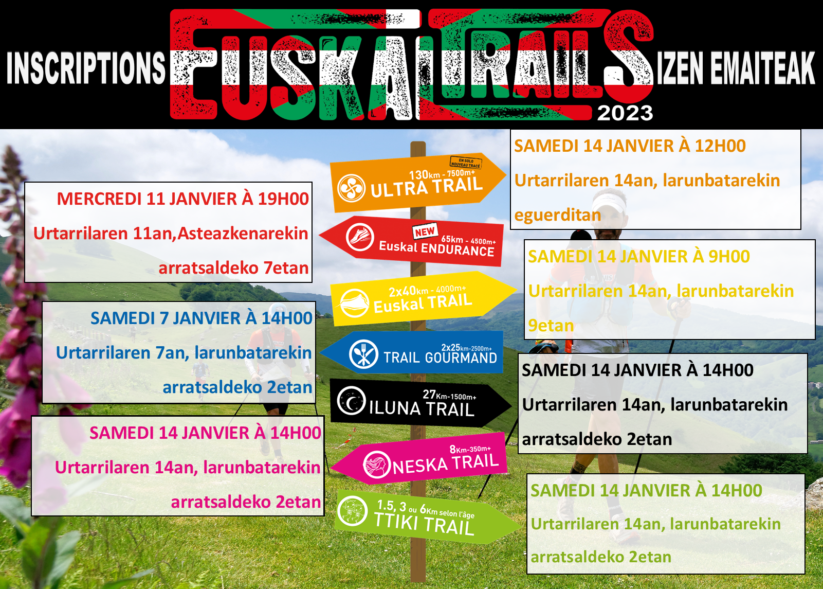 Inscriptions Euskal Trails 2023